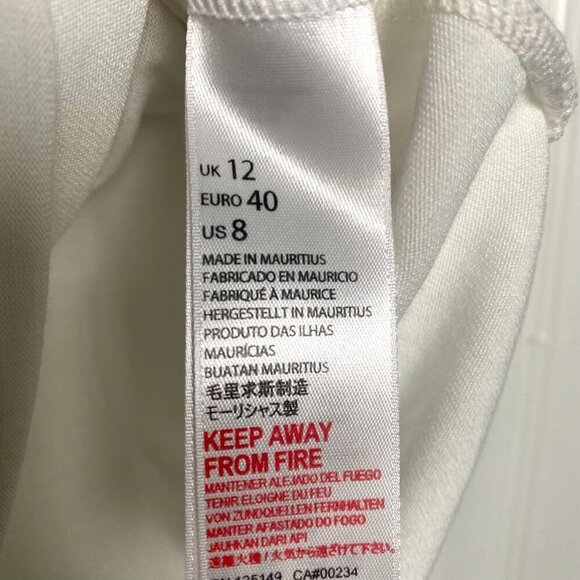 TopShop White Scoop Neck Layering Tee with Pocket Size 8 Classic White - Picture 4 of 10